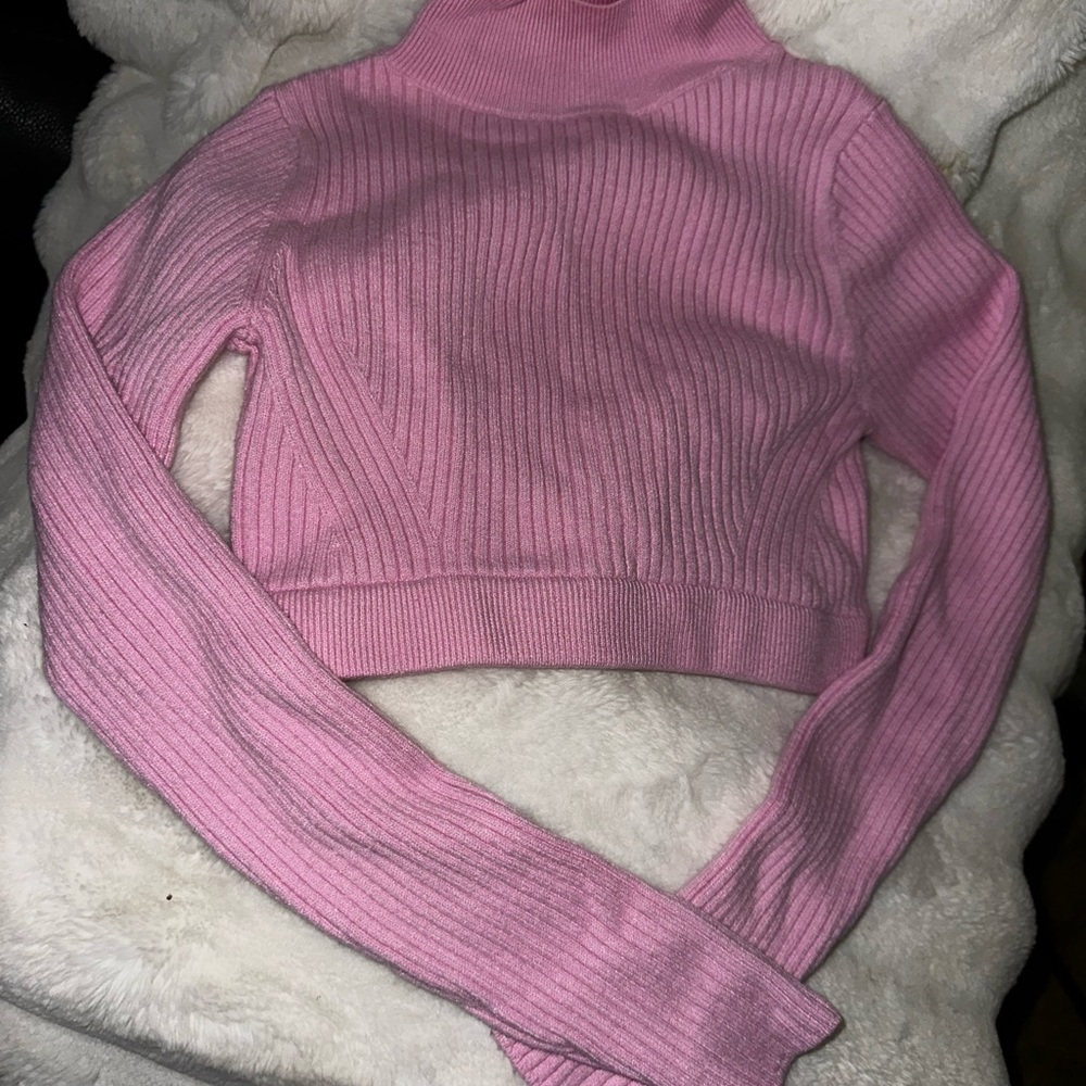 XS Wild Fable Pink Knit Turtleneck